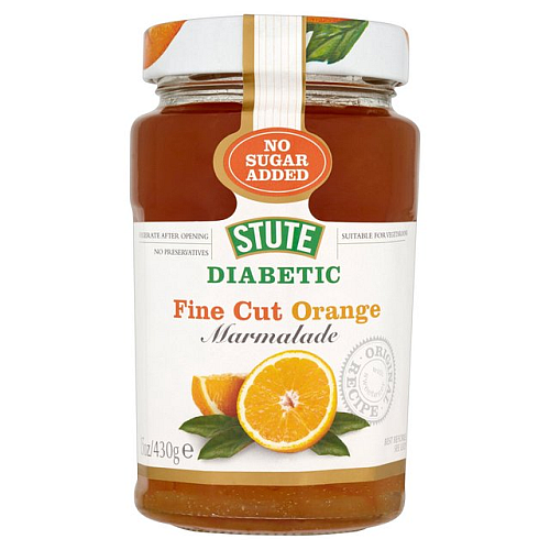 Przejdź do produktu Stute Diabetic No Added Sugar Fine Cut Orange Marmalade 430g