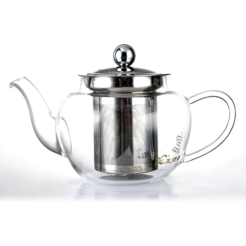 Przejdź do produktu Clear Glass Heat Resistant Teapot with Infuser 600ml