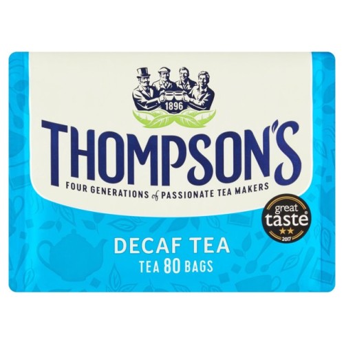 Przejdź do produktu Thompson's DECAFF Decaffeinated 80 Tea Bags