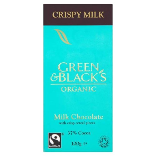 Przejdź do produktu Green & Black's Organic Crispy Milk Chocolate 100g