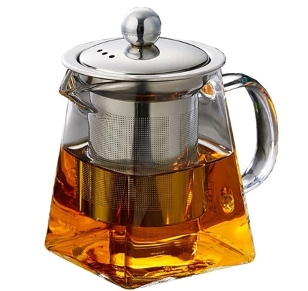 Glass Teapot 300ml with Heat Resistant Stainless Steel Infuser Perfect for Tea and Coffee 3.jpg