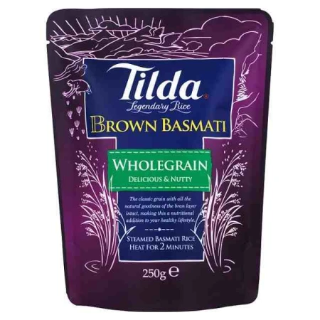 Tilda Steamed Basmati Brown 250g.jpg