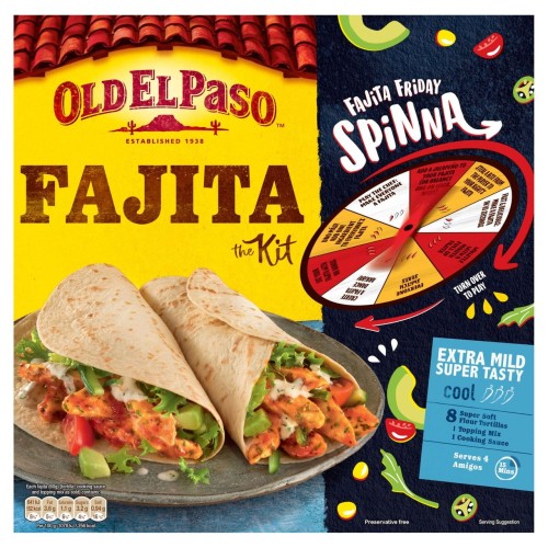 Przejdź do produktu Old El Paso Extra Mild Super Tasty Fajita Kit 476g