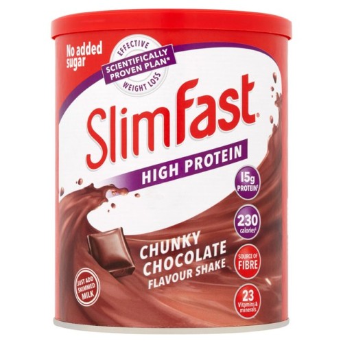 Przejdź do produktu SlimFast Shake Chunky Chocolate Powder 375g