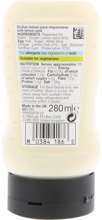 M&S Sicilian Lemon Mayonnaise 280ml 2.png