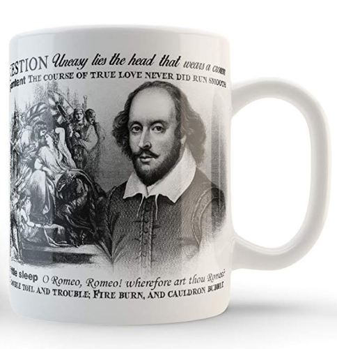 Przejdź do produktu William Shakespeare Quotes Ceramic Mug 300ml