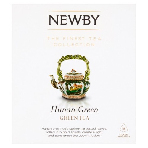 Przejdź do produktu Newby Teas Hunan Green 15 Silken Pyramids 38g