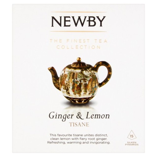 Przejdź do produktu Newby Teas Ginger & Lemon 15 Silken Pyramids 38g