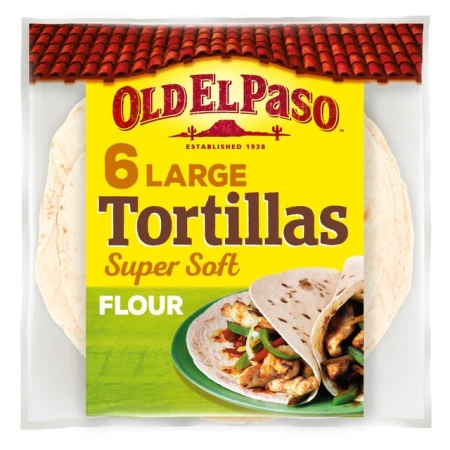Old El Paso Large Super Soft Flour Tortillas x6 350g.jpg