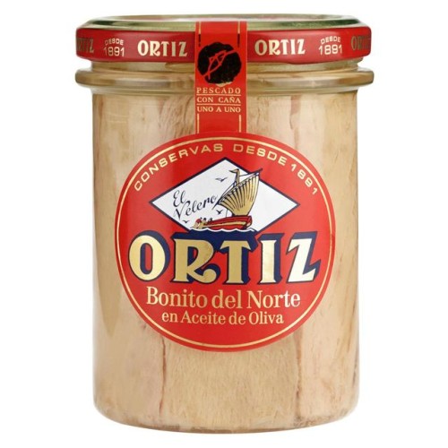 Przejdź do produktu Brindisa Ortiz Albacore White Tuna Fillets In Olive Oil "Bonito del Norte" 220g