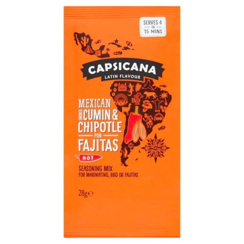 Przejdź do produktu Capsicana Mexican Smoked Cumin & Chipotle Fajita Seasoning Mix 28g