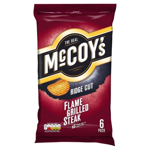 Przejdź do produktu Mccoy's Ridge Potato Chips Flame Grilled Steak 150g