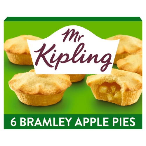 Przejdź do produktu Mr Kipling Deep Filled Bramley Apple Pies 6 per pack