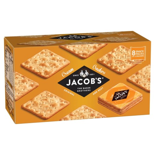 Przejdź do produktu Jacob's Cream Crackers Snackpack 8 x 3 cracker 192g