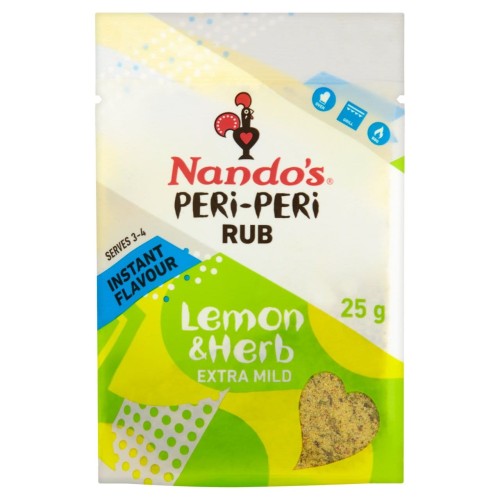 Przejdź do produktu Nando's Peri-Peri Lemon & Herb Seasoning Rub 25g