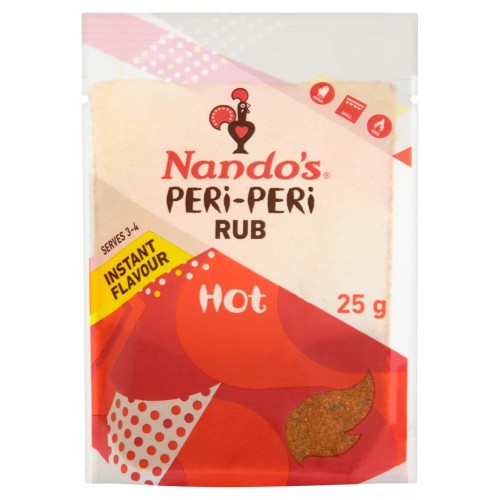 Przejdź do produktu Nando's Peri-Peri Hot Seasoning Rub 25g