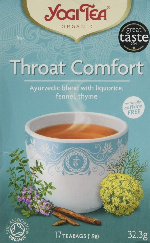 Przejdź do produktu Yogi Tea  Organic Throat Comfort 17 Tea Bags