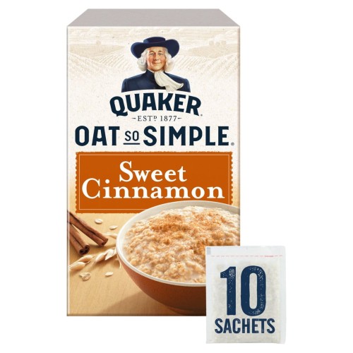 Przejdź do produktu Quaker Oat So Simple Sweet Cinnamon 10 x 33g