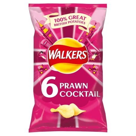Walkers Prawn Cocktail Crisps 25g x 6 per pack.jpg