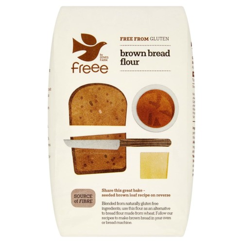 Przejdź do produktu Doves Farm Freee Gluten Free BROWN BREAD Flour 1kg