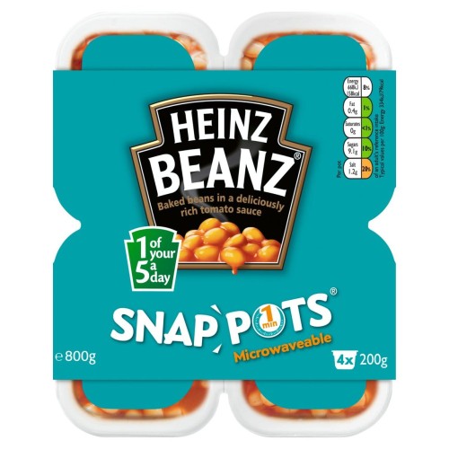 Przejdź do produktu Heinz Beanz Snap Pots 4 x 200g