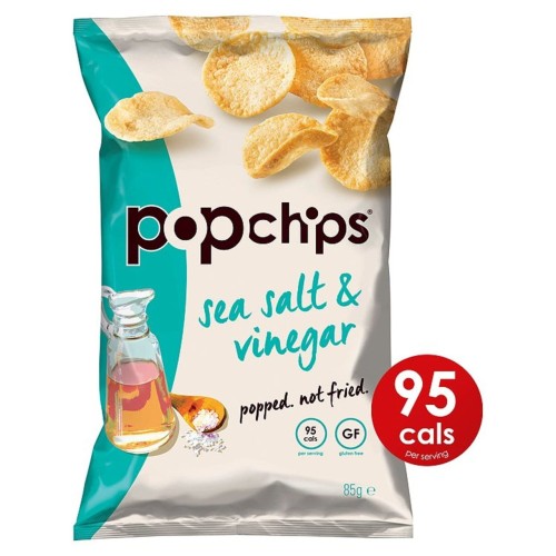 Przejdź do produktu Popchips Sea Salt & Vinegar Popped Potato Crisps 85g