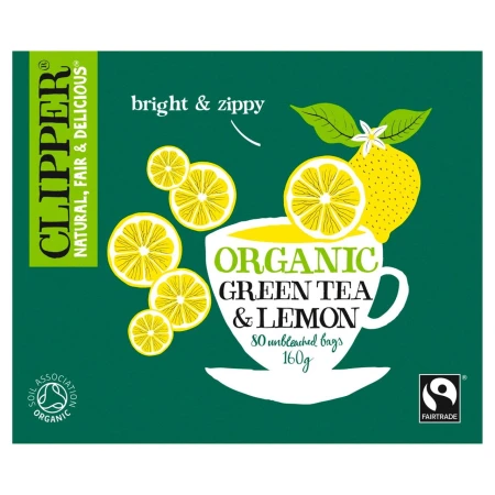 Clipper Organic Fairtrade Green Tea Bags with Lemon 80 per pack.jpg