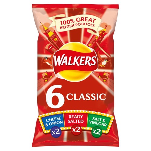Przejdź do produktu Walkers Variety Crisps 6 x 25g
