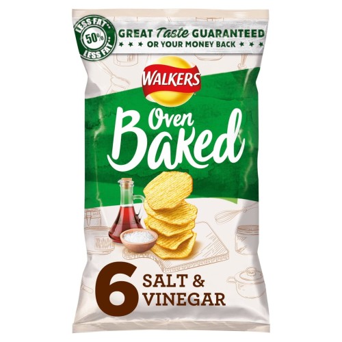 Przejdź do produktu Walkers Baked Salt & Vinegar Snacks 6 x 25g