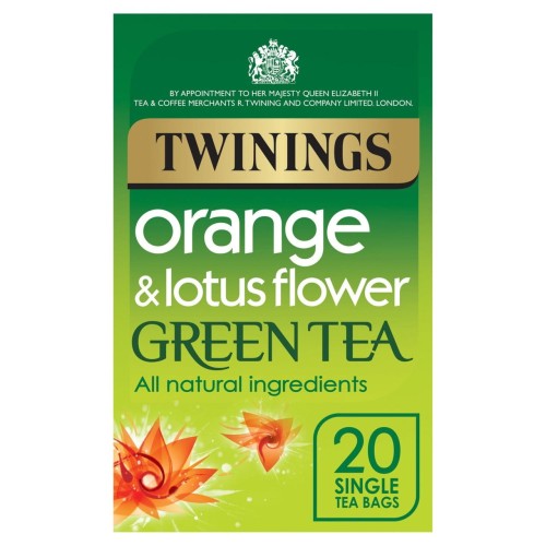 Przejdź do produktu Twinings Orange & Lotus Flower Green Tea 20 per pack