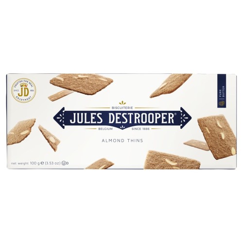 Przejdź do produktu Jules Destrooper Almond Thins Biscuits 100g