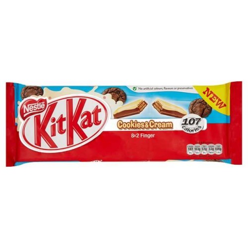 Przejdź do produktu Kit Kat 2 Finger Cookies & Cream 8 x 20.8g