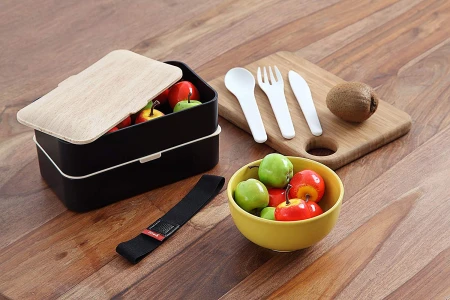 Leakproof Bento BPA-free Lunch Box 2 Tiers with Cutlery, 1.2L 2.jpg