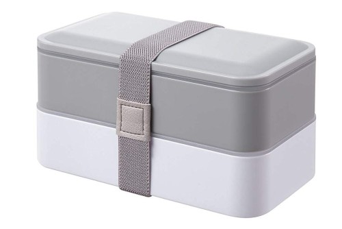 Przejdź do produktu Leakproof Bento BPA-free Lunch Box 2 Tiers, Cutlery, 1.2L