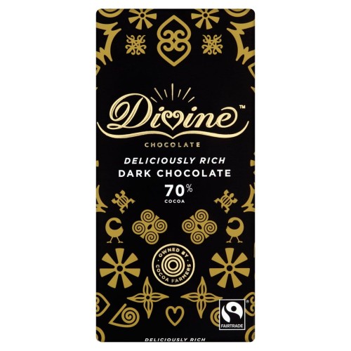 Przejdź do produktu Divine 70% Dark Chocolate 90g