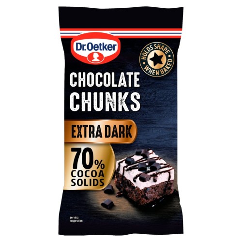 Przejdź do produktu Dr.Oetker Extra Dark Chocolate Chunks 100g