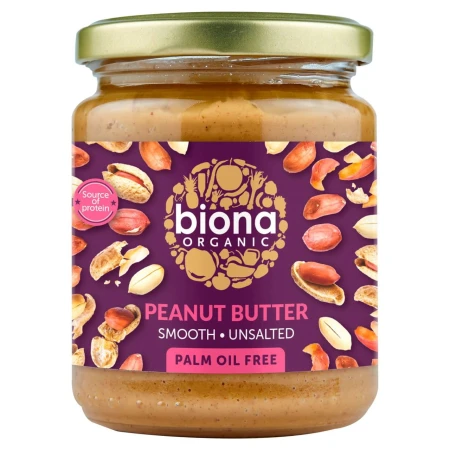 Biona Organic Peanut Butter Smooth (free from Palm Fat) 250g.jpg