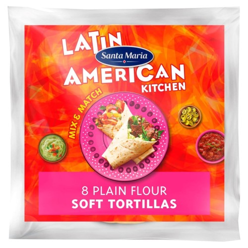 Przejdź do produktu Santa Maria 8 Plain Flour Soft Tortillas 320g