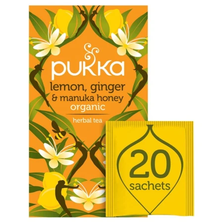 Pukka Organic Lemon Ginger & Manuka Honey Tea Bags 20 per pack.jpg