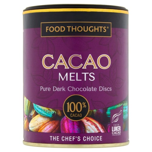Przejdź do produktu Food Thoughts Cacao Melts 100% Pure Dark Chocolate Discs 150g
