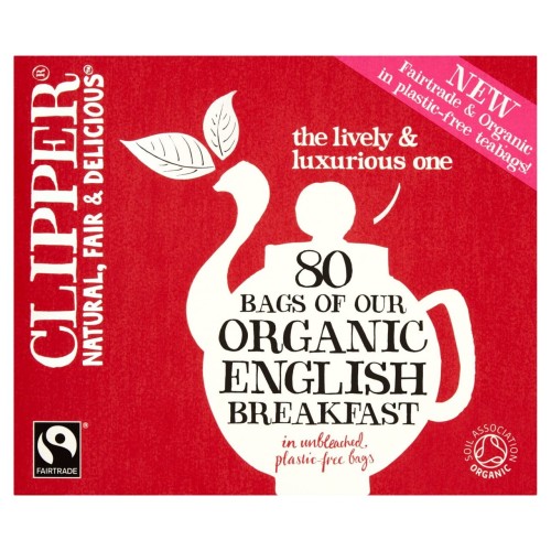 Przejdź do produktu Clipper Organic Fairtrade English Breakfast Tea 80 per pack