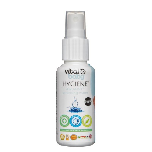 Przejdź do produktu Vital Baby Aquaint Anti-Bacterial Sanitising Water Alcohol Free 50ml