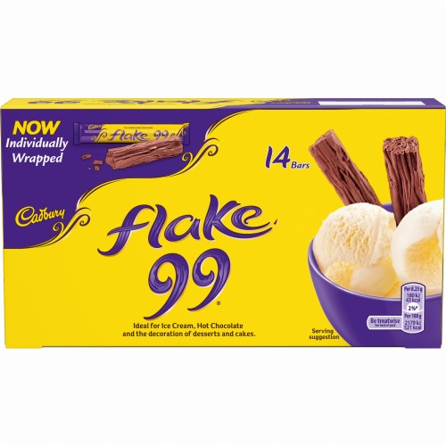 Przejdź do produktu Cadbury Flake 99 Individually Wrapped 14 Chocolate Mini Bars 110g