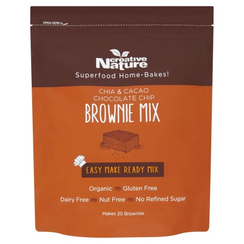 Przejdź do produktu Creative Nature Organic Gluten Free Chia Cacao Brownie Mix 400g
