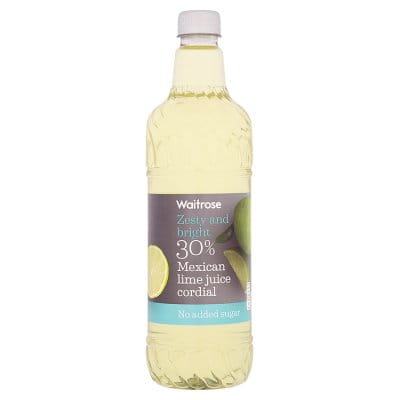 Przejdź do produktu Waitrose 30% Mexican Lime Juice Cordial 1 Litre