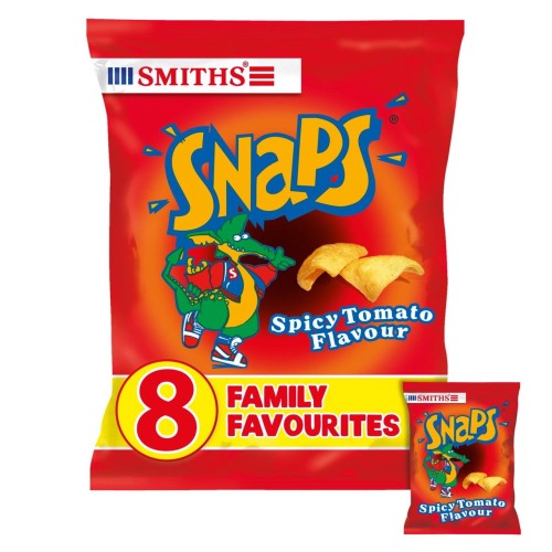 Przejdź do produktu Smiths Snaps Spicy Tomato Snacks 13g x 8 per pack