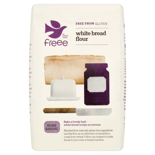 Przejdź do produktu Doves Farm Freee Gluten & Wheat Free WHITE BREAD Flour 1 kg 