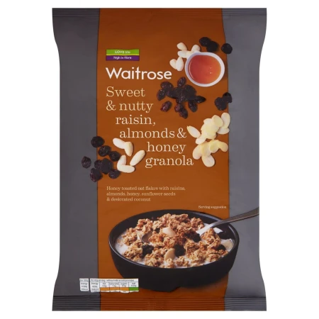 Waitrose Sweet & Nutty Raisin, Almond & Honey Oat Clusters 1kg.jpg
