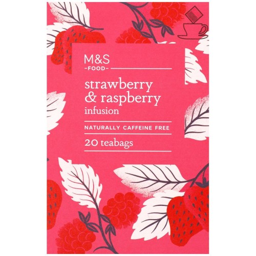 Przejdź do produktu Marks & Spencer Strawberry & Raspberry Infusion 20 Teabags
