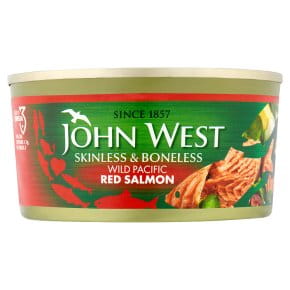 Przejdź do produktu John West Wild Pacific Red Salmon Skinless & Boneless 170g